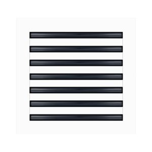lot 49392 image: 14x14 Modern AC Vent Cover - Decorative White Air Vent - Standard Linear Slot Diffuser - Register Grille for Ceiling Walls & Floors - Texas Buildmart - Retail $109.99