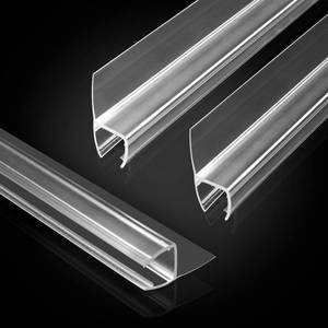 lot 49405 image: Shower Door Side Seal Strip, 118Inch Shower Door Seal for 516Inch (8 mm) Glass Shower Door Sweep Frameless Glass Shower Door Seal Strip H Shaped Framed Shower Door Bottom Seal, Stop Leaks