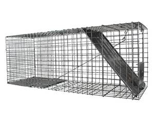 lot 49406 image: Havahart 1079SR Large 1-Door Humane Catch and Release Live Animal Trap for Raccoons, Cats, Bobcats, Beavers, Small Dogs, Groundhogs, Opossums, Foxes, Armadillos, and Similar-Sized Animals