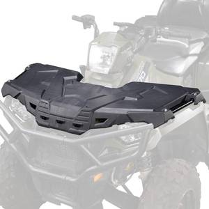 lot 49437 image: ATV Front Rack with Plugs Assembly for Polaris Sportsman 570 450 2017-2021, A& UTV PRO Front Storage Assembly Cover Lid Accessories, Replace OEM # 2636440-070, Black - Retail $148.35