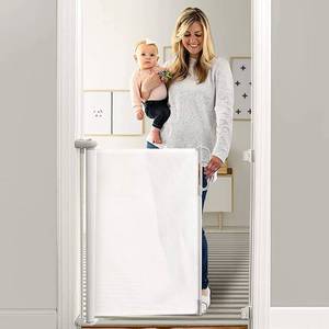 lot 49456 image: Momcozy Baby Gate, Retractable Baby Gate or Dog Gate ��Easy to USE�� for 33 Tall, Extends up to 55 Wide, Baby Gate for Stairs, Doorways, Hallways, Indoor, Outdoor