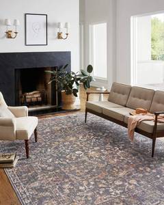 lot 49480 image: Loloi Chris Loves Julia x Rosemarie GraphiteMulti 2-7 x 4 Accent Rug