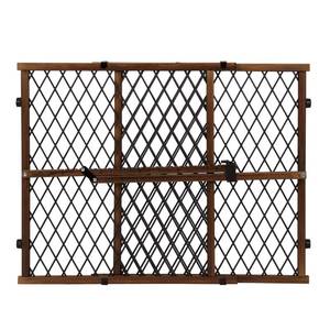 lot 49484 image: Evenflo Position & Lock Baby Gate, Pressure-Mounted, Farmhouse Collection