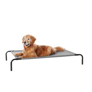 lot 49490 image: Amazon Basics Cooling Elevated Dog Bed with Metal Frame, Large, 51 x 31 x 8 Inches, Grey