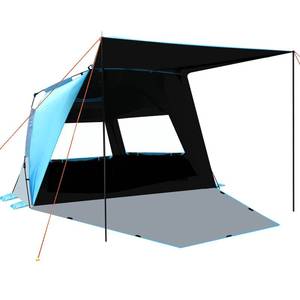 lot 49492 image: SEBOR Beach Tent, Deluxe XL Pop-up Canopy Cabana Beach Shade Tent for 4-6 Person, UPF 50 with Dark Shelter Technology, Easy Set Up and Portable Beach Tent Sun Shelter (Sky Blue)