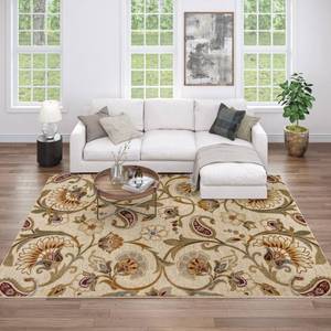 lot 49504 image: Fairfield Beige Modern 2x3 Entry Rug - Indoor Front Door Rug - Small Area Rug - Kitchen Rug - Bath Rug - Contemporary Carpet