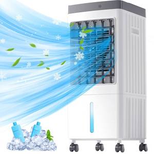 lot 49517 image: Portable Air Conditioners, Evaporative Air Cooler 40Hrs Lasting, Portable ac Unit w 2 Gal Water Tank & 3 Speeds, Personal Air Cooler with Remote, Fast Cooling Windowless Air Conditioner for Room