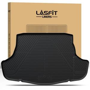 lot 49523 image: LASFIT Trunk Mat for Toyota Camry 2018-2025 HybridLLESETRDXLEXSE & for Toyota Avalon 2019-2022, TPE All Weather Custom Fit Trunk Liner for Camry 2018 2019 2020 2021 2022 2023 2024 2025, Black