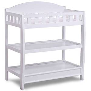 lot 49539 image: Delta Children Infant Changing Table with Pad - White - Retail $137.99