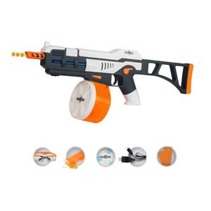 lot 49541 image: SplatRball SRB1200 Full Auto Rechargeable Battery Powered Water Bead Gel Ball Blaster Kit. Splatter Ball Gun.Electric Water Blaster able to Shoot 11 Rounds per Second - Retail $83.38
