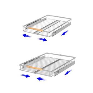 lot 49552 image: KIKIBRO Pull Out Drawer Cabinet Organizer, Expandable Slide Out Storage Shelves - Heavy Duty, Durable and Smooth Slide-Out, Opening Size Required 12.318.5, 2 Pack