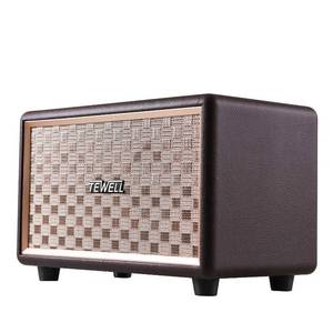 lot 31022 image: TEWELL Vintage Bluetooth Speakers with Bass Enhanced Technology, Wireless & 3.5mm Aux Input for Cellphone, AC Powered (Upgraded Version) - Retail $102.74