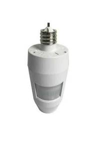 lot 31058 image: Woods 50065 360-Degree Motion Activated Light Socket Control, White