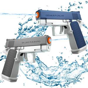lot 31061 image: generic 2 Pack Water Guns Squirt Guns Water Soaker Gun Water Blaster for Summer Long Range Shooting Games Outdoor Toys Water Blaster Pistol for Kids Adults