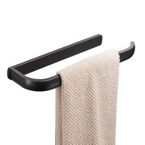 lot 31063 image: BESy Brass Hand Towel Bar for Bathroom Oil Rubbed Bronze, Rustproof Wall Mounted Towel Rack Hanger Bathroom Hardware Accessories Towel Holder 12 Inch