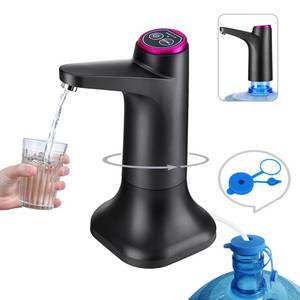 lot 31087 image: HiPiCok 5 Gallon Water Pump, Water Dispenser for 5 Gallon Bottle, USB Rechargeable Water Jug Dispenser, Portable Automatic Water Pump for Home, Black