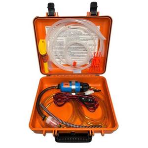 lot 31121 image: FlowJoe - GasTapper R-Max Fuel Transfer Pump Moves 60 Gallons of Gas or Diesel Per Hour. Great for UTV�s, Boats, Equipment, Cars, Gas, Diesel, Etc. Manufactured in the USA. - Retail $137.01