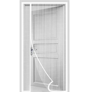 lot 31143 image: HOMWMPA Side Opening Magnetic Screen Door, Fit Door Size 32 x 80 Inch, Reversible Left and Right Door Screen Mesh with Strong Magnet, Actual Mesh Size 34 x 81 White