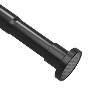 lot 31172 image: Shower Curtain Rod, 1 Inch Diameter Adjustable 30-41 Inch Small Matte Black Spring Rust-Resistance Tension Curtain Rod for Bathroom, RV, No Drilling, Anti-Slip