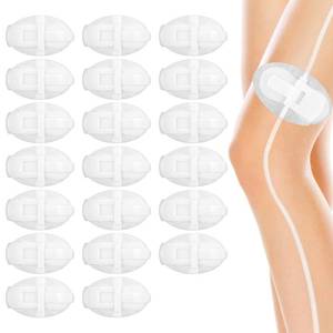 lot 31180 image: NQEUEPN 20pcs Foley Catheter Stabilization Devices, Shelf-Adhesive Catheter Leg Straps Catheter Leg Tube Holders Urinary Leg Bag Holder Urinary Catheter Fixing Accessories, M, White