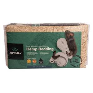 lot 52918 image: All Walks (18.5L Hemp Bedding for Chicken Coops, Hamsters, Rabbits, and Small Animals 100% Natural, Odor Control, Sustainably Sourced Made in America