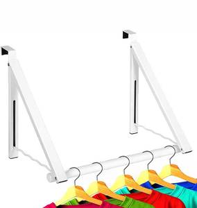 lot 52930 image: HOLDN� STORAGE Over The Door Hanger Foldable - Over The Door Rack for Hanging Towels, Coats & Clothes - Over The Door Hanger Hooks for Bedroom, Washroom and Office.