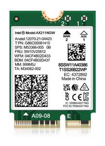 lot 52934 image: WiFi 6E Wireless Card Intel AX211 NGW. Only Support CNVio2 Protocol and Intel 1213th Generation CPU, Bluetooth 5.3, Tri-Band 5400Mbps, Network Adapter for Laptop Support Windows 1011 (64bit),Linux.