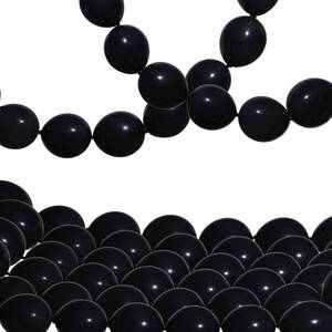 lot 52947 image: Meanplan 100 Pcs Link Balloon Linking Balloon Latex Linkable Balloons Connected Wedding Party Decoration(Black,10 Inch)