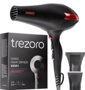 lot 52957 image: Professional Ionic Hair Dryer for Salon - 2200W Powerful Blow Dryer - Lightweight Travel for Normal & Curly Hair Includes Volume Styling Nozzle