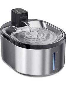 lot 52973 image: Wireless Cat Water Fountain Stainless Steel, 152oz4.5L Cat Fountain Battery Operated, Cordless Pet Water Fountain for Cats & Dogs with Motion Sensor, Ultra Quiet Pump, Multi-Filtration