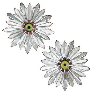 lot 52985 image: YEAHOME Metal Flower Farmhouse Decor, 1PC11 Galvanized Farmhouse Boho Wall Decor Aesthetic for Bedroom Living Room Kitchen Bathroom, Rustic Farmhouse Wall Art for Outdoor Patio Garden Porch Decor