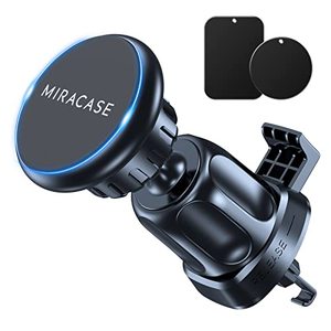 lot 52994 image: Upgraded Miracase Universal Magnetic Phone Holder for Car,2nd Generation Vent Clip&Strong Magnets Hands Free Car Phone Mount, Air Vent Cell Phone Holder for All Phones