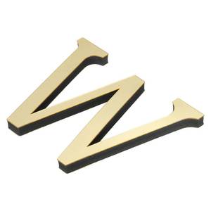 lot 53025 image: PATIKIL 3D Acrylic Alphabet Mirror Wall Stickers Letter W Self-Adhesive Home Decor Letter Sign Art Sticker Decal for DIY Home Decoration Light Gold