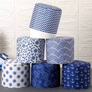 lot 53044 image: Hoolerry 4 Pcs Decorative Toilet Paper Roll Cover Fit Paper Roll Within 4.3 x 5.1 Reusable Felt Fabric Toilet Tissue Holder Tissue Paper Cover Wrap for Women Bathroom Decor Hotel Gift(Nautical)