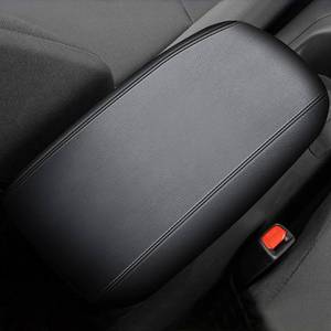 lot 53046 image: AOMSAZTO Leather Center Console Armrest Cover for 2020-2023 Corolla Toyota Black