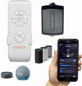 lot 31065 image: Universal Smart WiFi Ceiling Fan Remote Control Kit, Compatible with Alexa, Google Assistant and Smart Life App, No Hub Required 53T KIT WiFi DIMMER