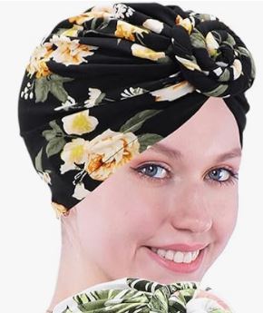 lot 1292 image: Biruil Braid Turban Chemo Cancer Cap Pre-Tied Bohemia Twisted Hair Cover Wrap Headwear Retail $8.99