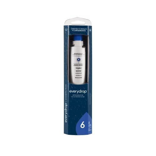 lot 1059 image: Everydrop by Whirlpool Ice and Water Refrigerator Filter 6, EDR6D1, Single-Pack, White Retail $58.27