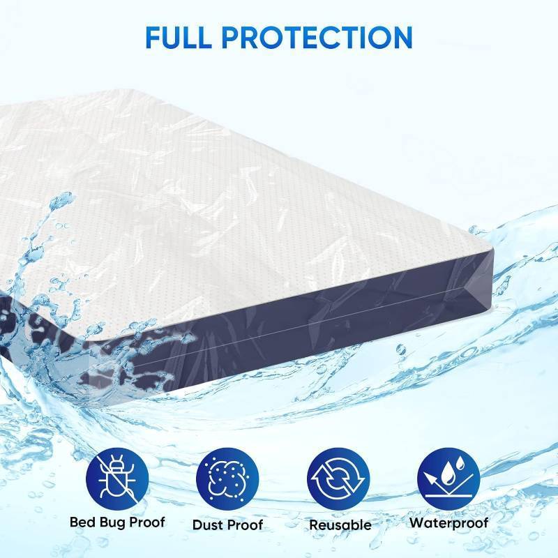 lot 1202 image: 2PK Mattress Bag for Moving Storage, Waterproof Fits up to 16 Thick Mattress, Heavy-Duty (1.5 mil, Full) Retail $12.69