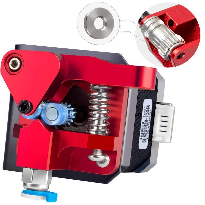 lot 1228 image: Redrex Dual Gear Ender 3 Extruder with Nema 17 Stepper Motor compatible with Creality Ender 3 V2,Ender 3 Pro,Ender 3 Neo,Ender 3 V2 Neo,Ender 3 Max Neo,Ender 5,Ender 7,CR6 SE,CR10 3D Printers Retail $22.71