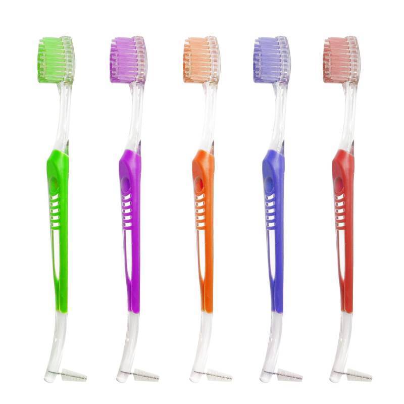 lot 1245 image: Orthodontic Toothbrush Double Ended V-Trim Brush and Interspace Brush for Ortho Brace Teeth Cleaning, 5 Pcs Retail $19.02