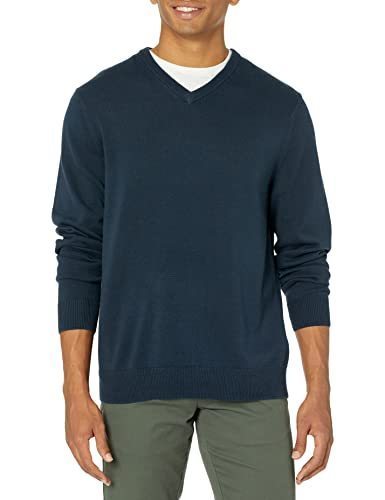 lot 1294 image: Mens V-Neck Sweater (Available in Big &amp Tall), Navy, Large Retail $25.60