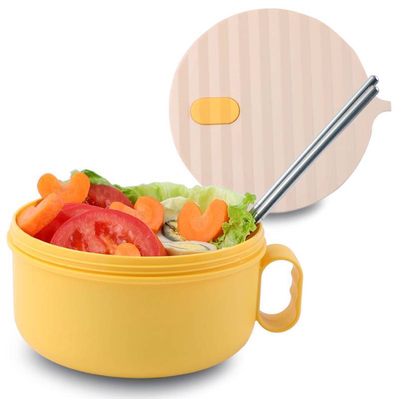 lot 1089 image: Ramen Bowl Set Microwave Ramen Cooker Noodle Bowl With Lid And Chopsticks BPA FreeDishwasher Safe Retail $9.98