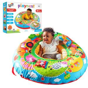lot 1018 image: Galt Toys, Playnest - Farm, Baby Activity Center & Floor Seat, Ages 0 Months Plus Retail $53.50