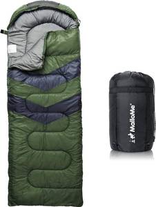 lot 1022 image: MalloMe Sleeping Bags for Adults Cold Weather & Warm - Backpacking Camping Sleeping Bag for Kids 10-12, Girls, Boys - Lightweight Compact Camping Essentials Gear Accessories Hiking Sleep Must Haves Retail $49.99
