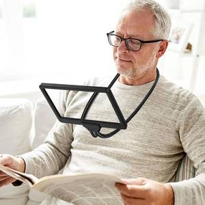lot 1068 image: 5X Magnifying Glass for Reading, Hand Free Large Reading Magnifier, Flexible Gooseneck Magnifier for Neck Wear Repair Sewing Low Vision Elderly Retail $18.74
