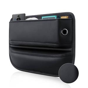 lot 1090 image: Car Seat Gap Filler, Universal Fit Car Seat Gap Storage Organizer, Premium Faux Leather Front Seats Adjustable Gap Filler, Car Seat Storage Box for Phones, Glasses, Wallets, Key (C 1 Pack) Retail $16.74