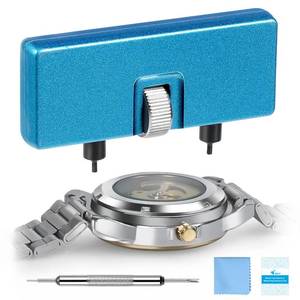 lot 1117 image: JOREST Watch Battery Replacement Kit, Watch Back Remover for Rotate Open Watch Cover, Watch Opening Tool, Watch Strap Removal, Watch Case Opener with Anti-scratch film, Spring Bar, Instruction Manual Retail $9.99