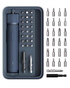 lot 1143 image: HOTO Electric Screwdriver Kit, 25-Piece Upgraded Bit Set, 3.6V Cordless Screwdriver Rechargeable, Magnetic Case Lid, 3 Torque Settings, 1500mAh Battery, LED Light for FurnitureElectrical Repairs Retail $62.27