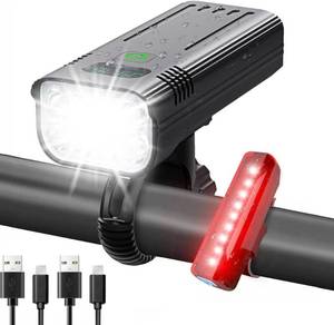 lot 1177 image: Voph Bike Lights, 64 Modes Rechargeable Type-C Bike Light for Night Riding, Anti-Dazzle High Lumen LED Bike Lights Front and Rear, Bicycle Light Set Front and Back for Kids, Cycling, Biking, Road Retail $19.99